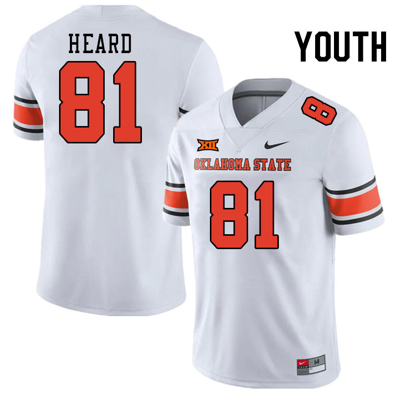 Men #81 Camron Heard Oklahoma State Cowboys College Football Jerseys Stitched Sale-White - Click Image to Close
